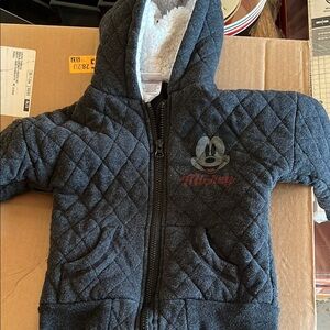 Mickey Mouse Quilted Kids Hoodie - Black